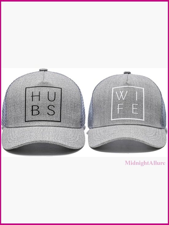 Baseball Cap Adjustable Snapback Relaxed Fit Wedding Couple Hat main image 4